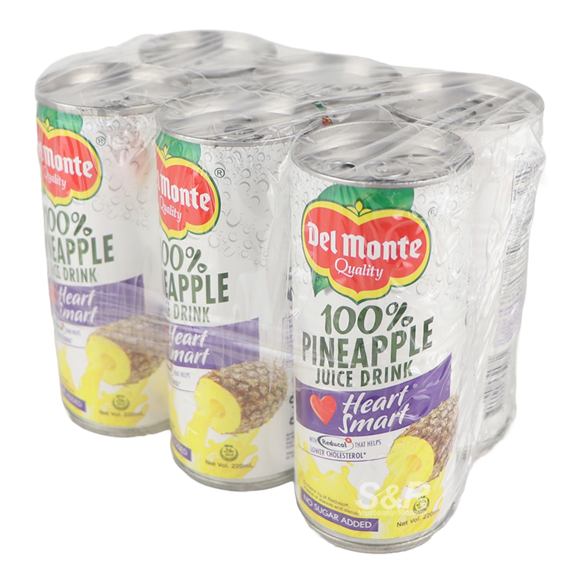 Del Monte 100% Pineapple Juice Drink 6 cans